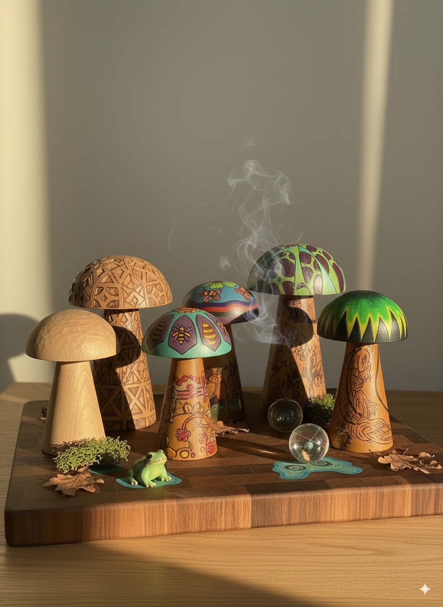 Coleccion de hongos artesanales